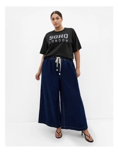 Plus Size Soho Cotton Tee in black