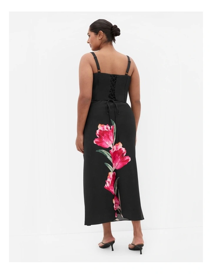 Sherie Placement Top in Black image 2