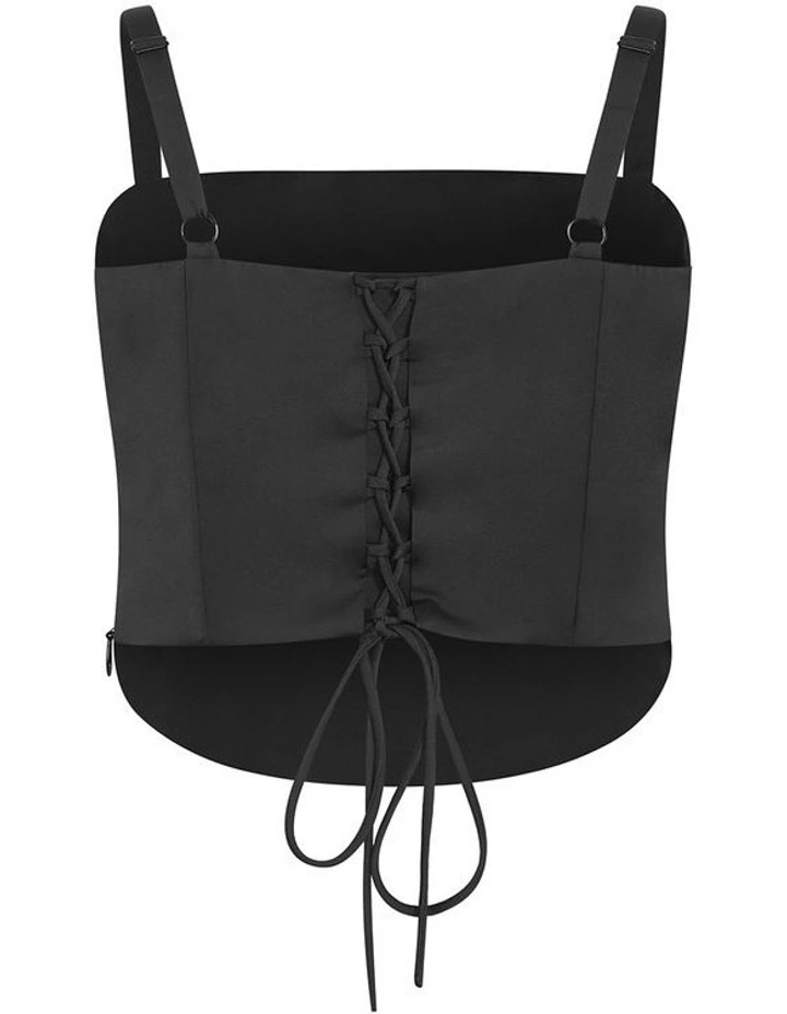 Sherie Placement Top in Black image 4