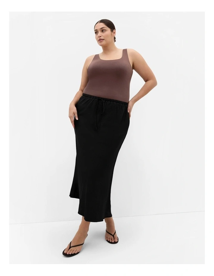 Plus Size Amelia Tank in chocolate image 1