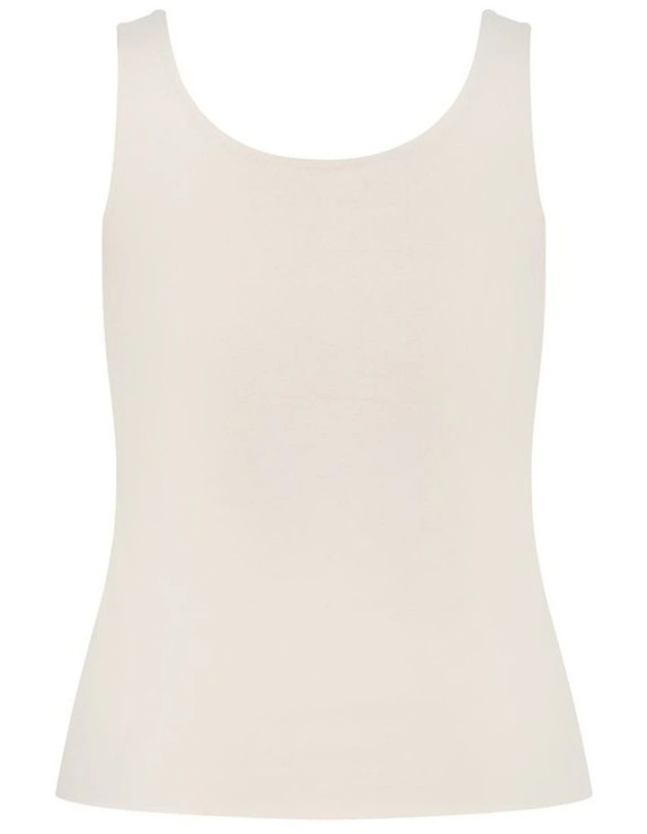 Plus Size Amelia Tank in creme image 4