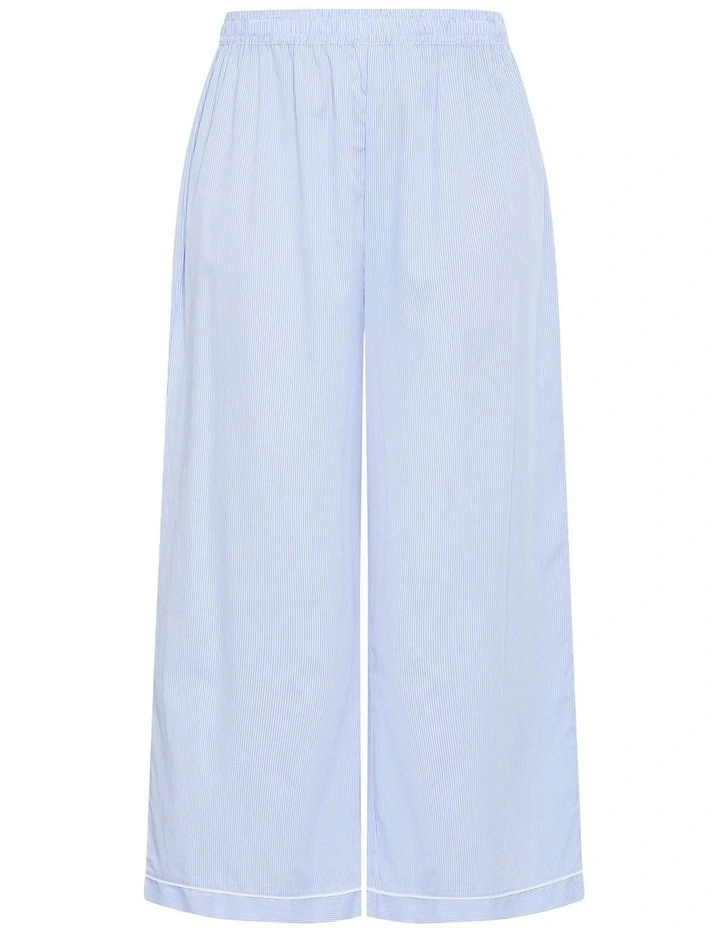 Stripe Cotton Pyjama Pant in Sky Blue image 3