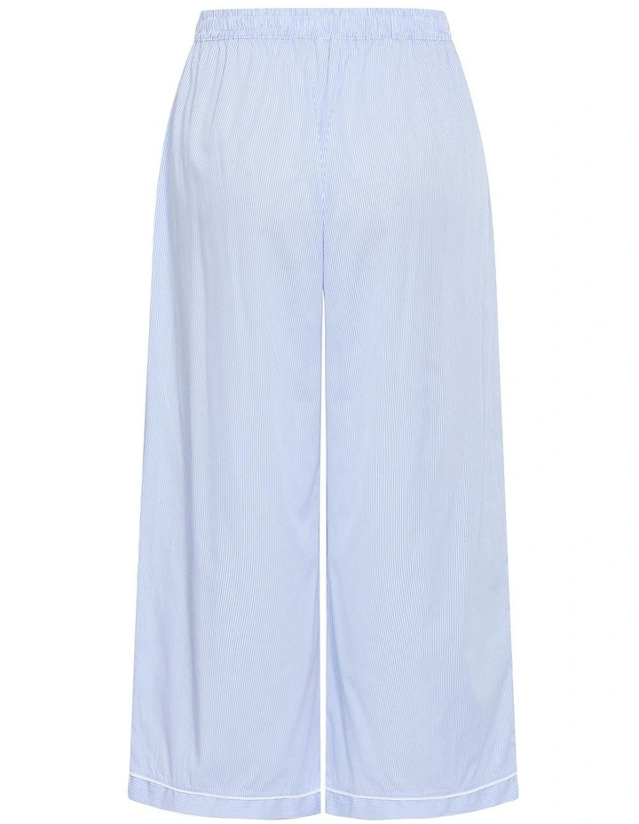 Stripe Cotton Pyjama Pant in Sky Blue image 4