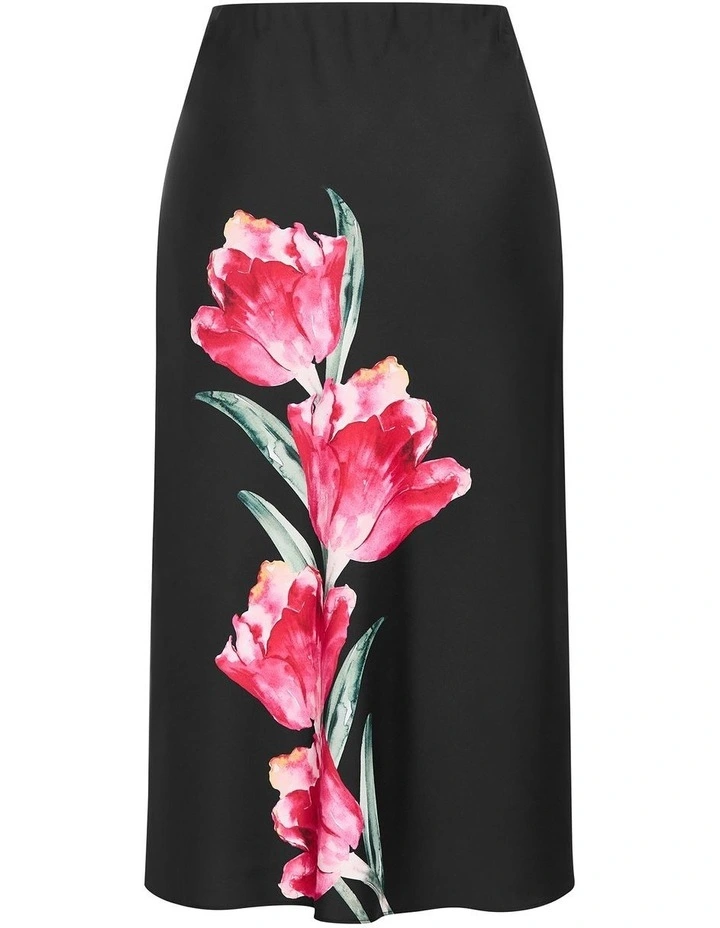 Sherie Placement Skirt in Black image 3