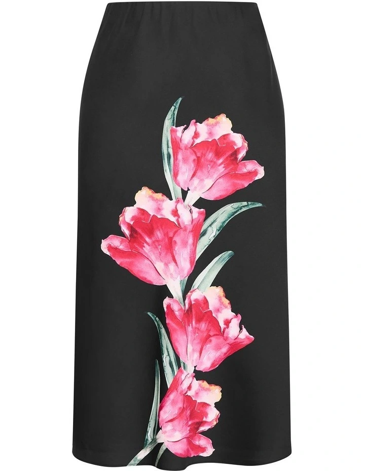 Sherie Placement Skirt in Black image 4