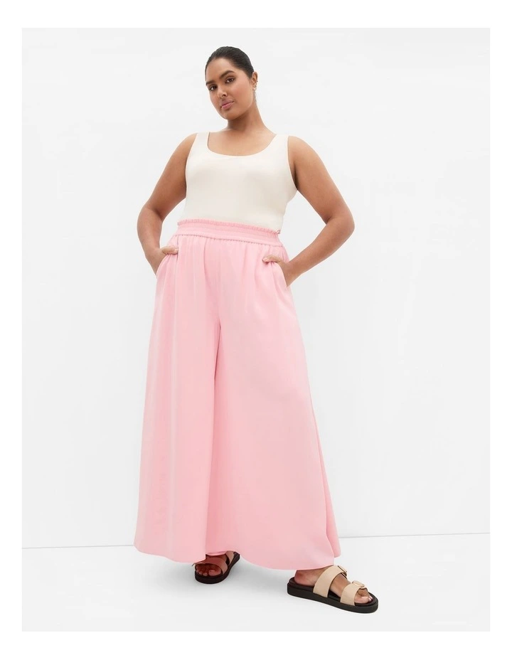 Eliah Lined Wide Leg Pant in Blush image 1