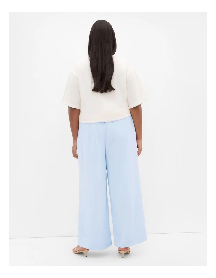 Holly Wide Leg Pant in Sky Blue image 2
