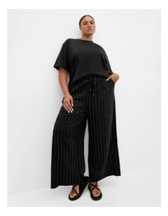 Kelly Stripe Pant in Black
