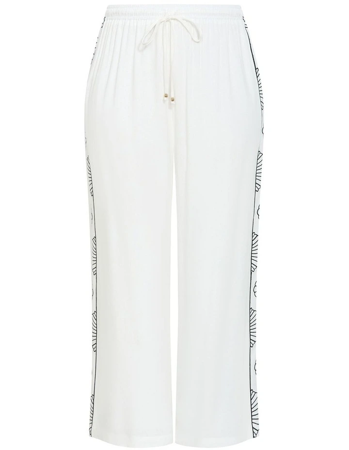 Bianca Side Detail Pant in Ivory image 3