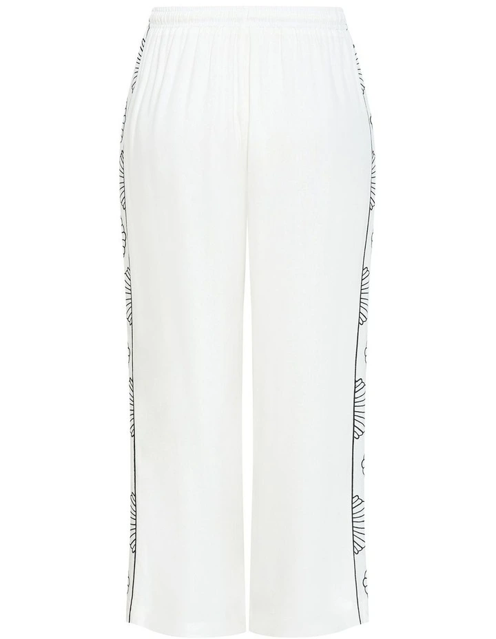 Bianca Side Detail Pant in Ivory image 4