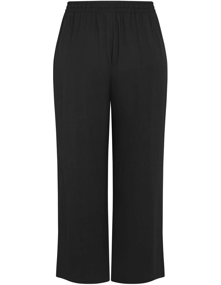 Side Hearts Wide Leg Pant in Black image 4