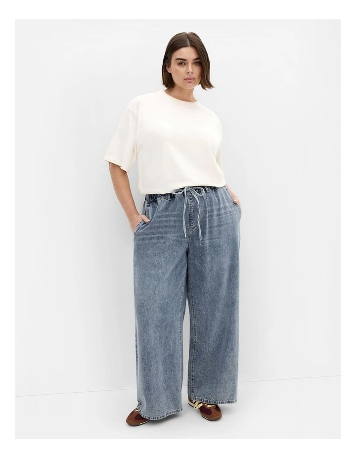 Plus Size Jorja Wide Leg Jean in light wash image 1