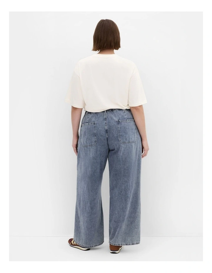 Plus Size Jorja Wide Leg Jean in light wash image 2