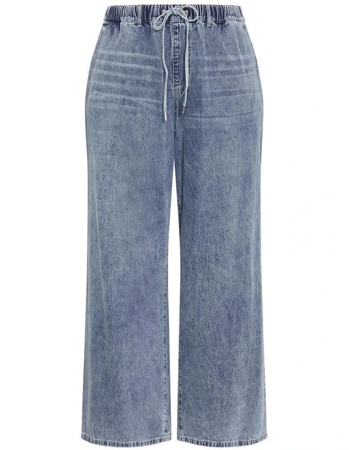 Plus Size Jorja Wide Leg Jean in light wash image 3