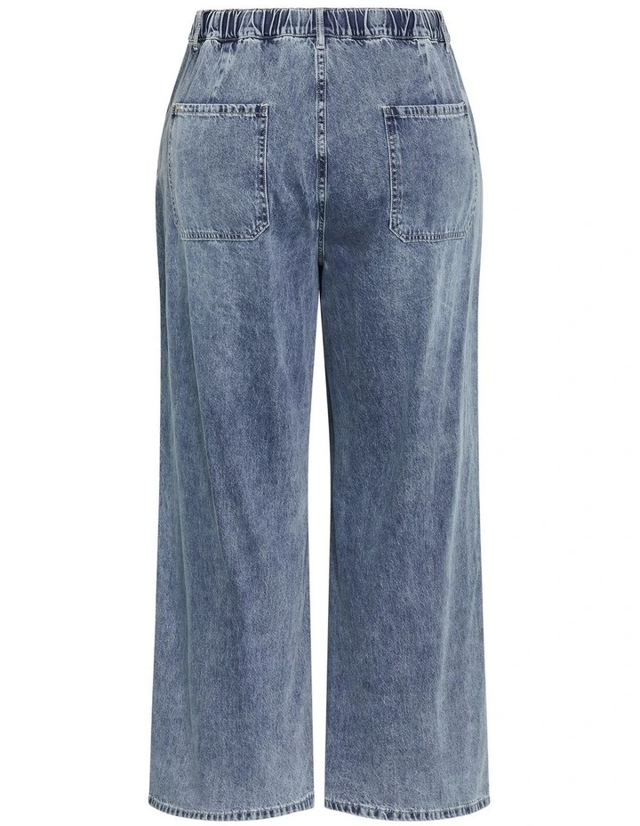 Plus Size Jorja Wide Leg Jean in light wash image 4