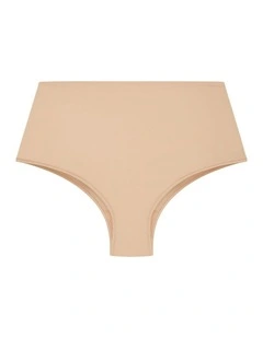 Luxe Microfibre 3 Pack Hi Brief in Cafe