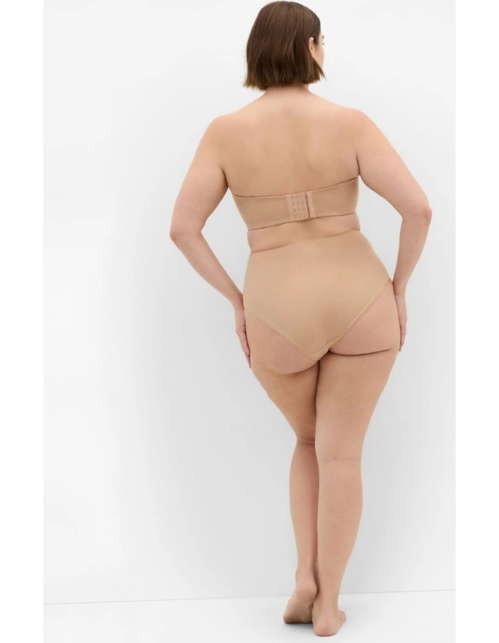 Luxe Microfibre 3 Pack Hi Brief in Cafe image 4