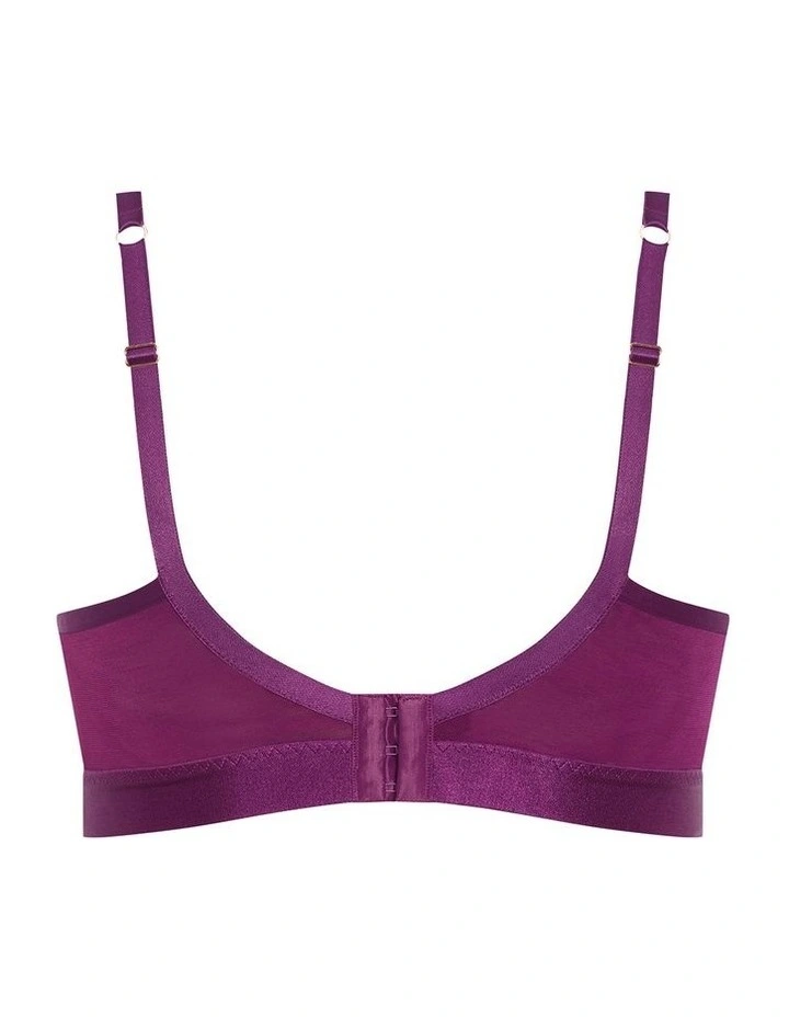 Onyx Longline Contour Bra in Purple Iris image 4