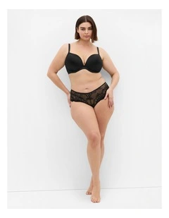 Allure Ouvert Cheeky Panty in Black