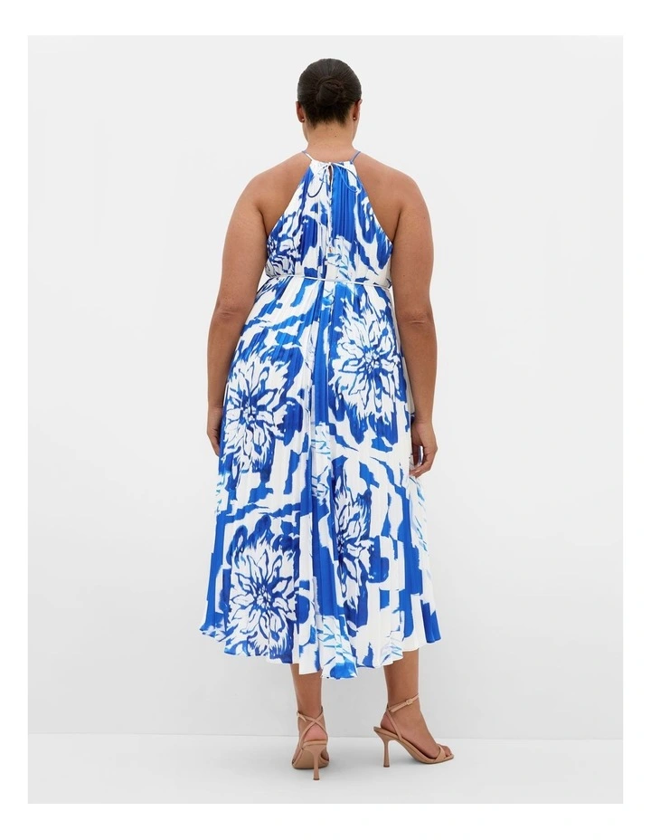 Adriana Print Maxi Dress in Blue image 2