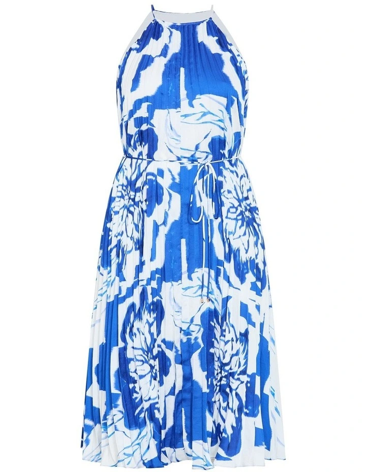 Adriana Print Maxi Dress in Blue image 3