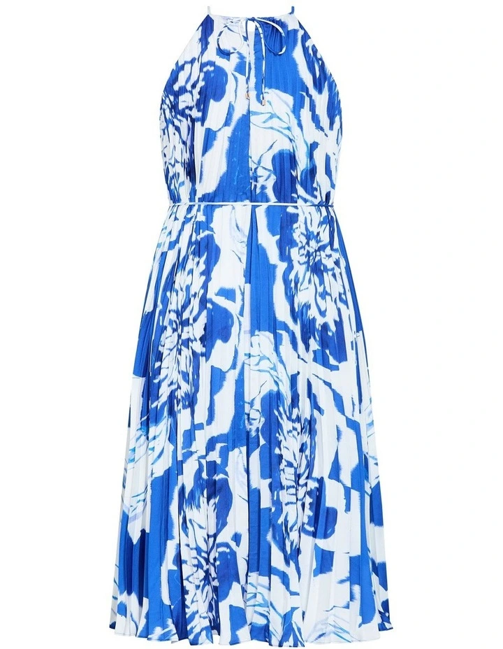 Adriana Print Maxi Dress in Blue image 4