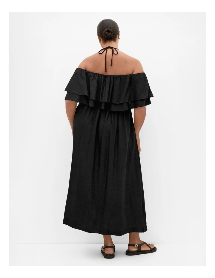 Paradiso Off Shoulder Maxi Dress in Black image 2