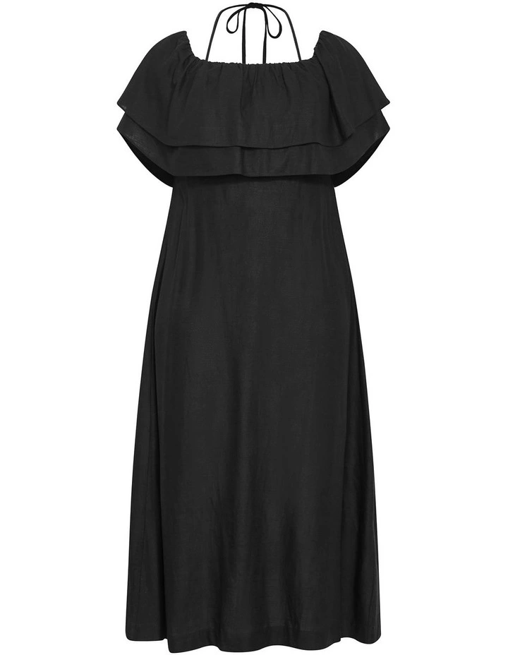 Paradiso Off Shoulder Maxi Dress in Black image 3