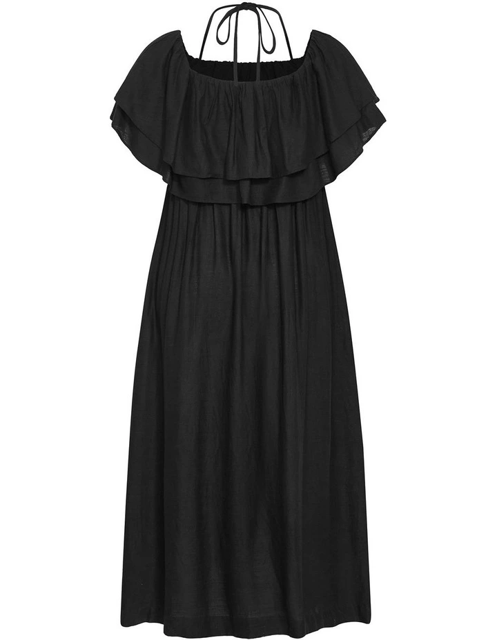 Paradiso Off Shoulder Maxi Dress in Black image 4