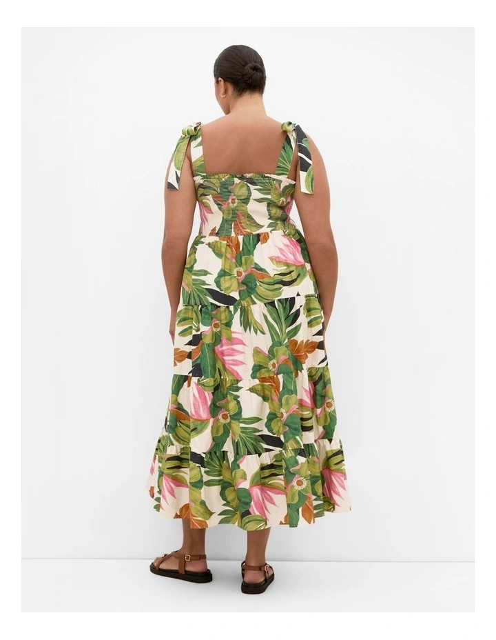 Paradiso Print Maxi Dress in Ivory image 2