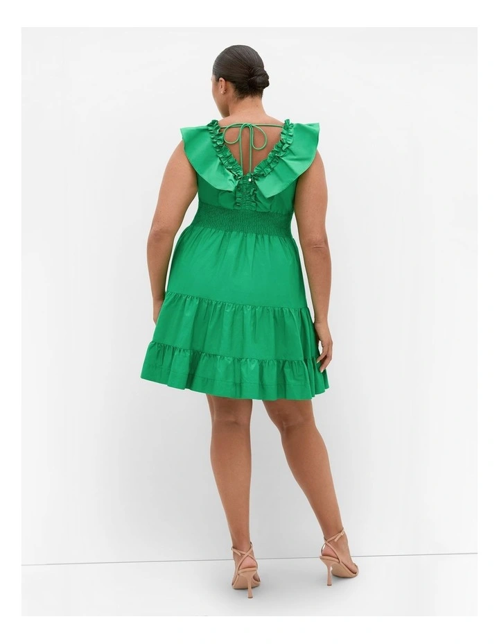 Kelly Mini Dress in Green image 2