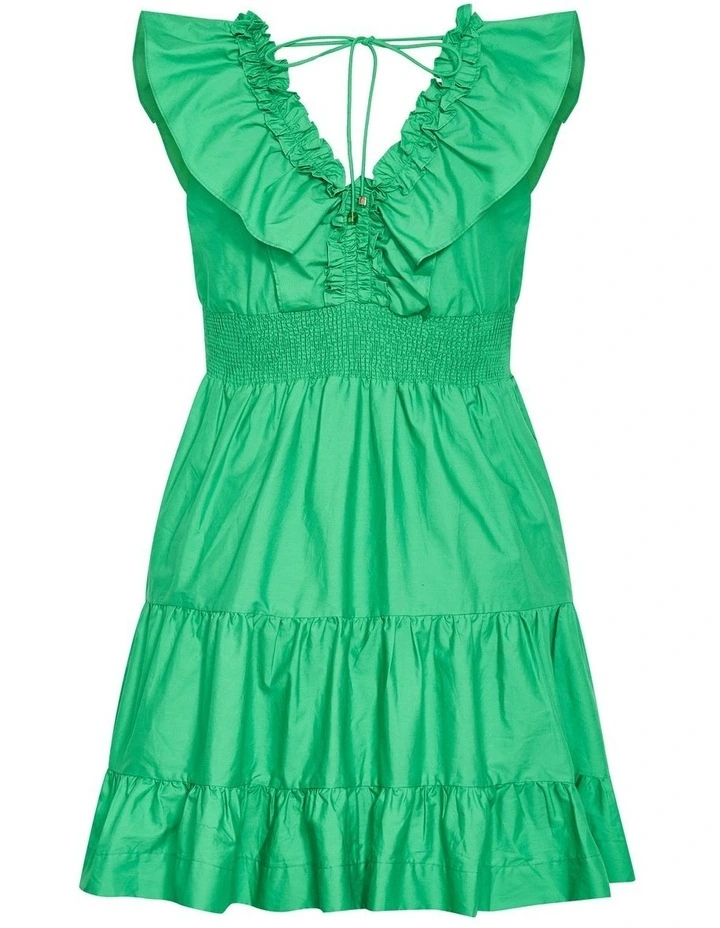 Kelly Mini Dress in Green image 4
