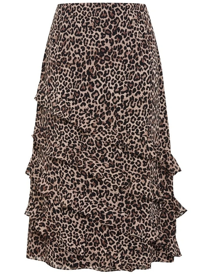 Skai Maxi Skirt in Leopard Print image 3