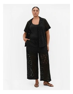 Lani Lace Pant in Black