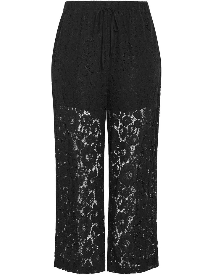 Lani Lace Pant in Black image 3