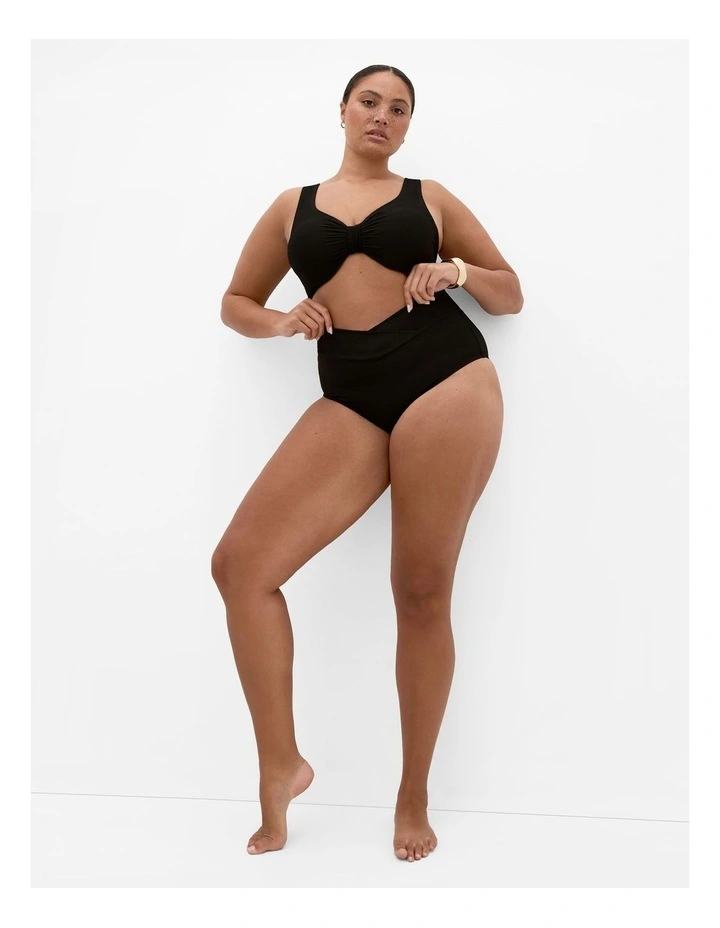 Positano Underwire Bikini Top in Black image 1