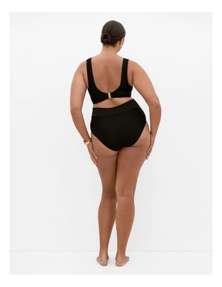 Positano Underwire Bikini Top in Black image 2