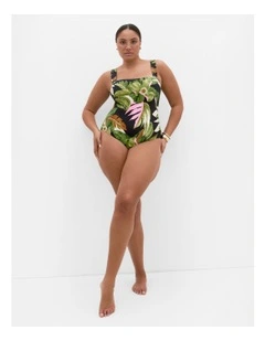 Paradiso Print 1 Piece in Black