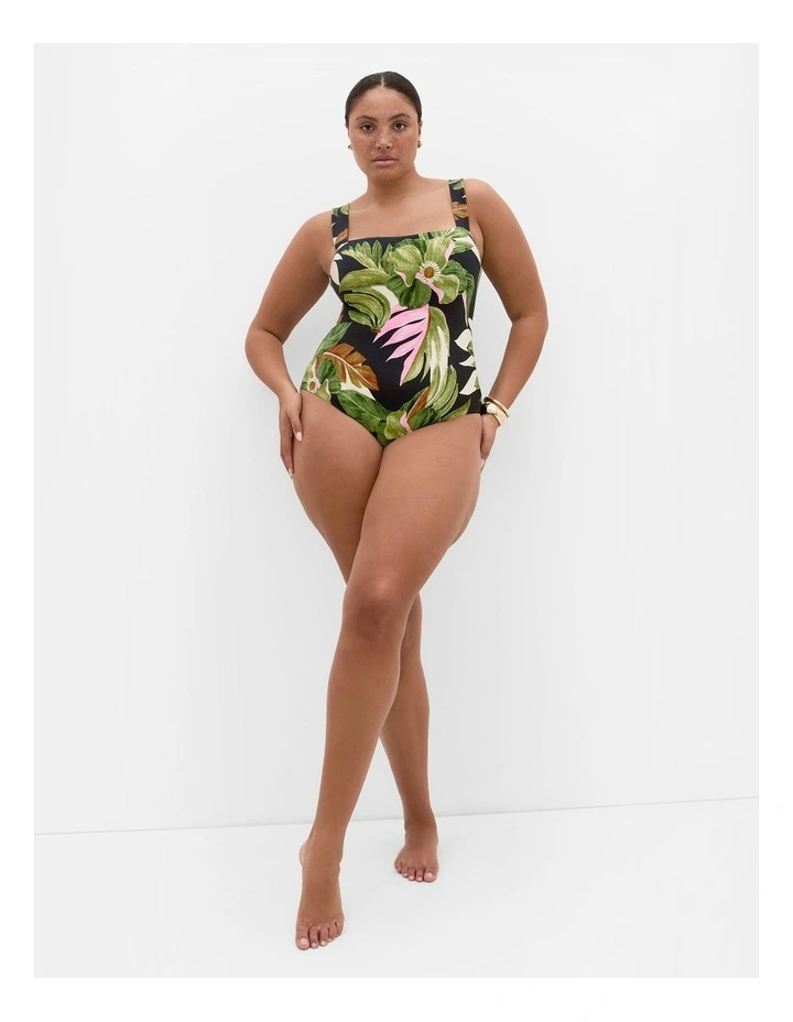 Paradiso Print 1 Piece in Black image 1