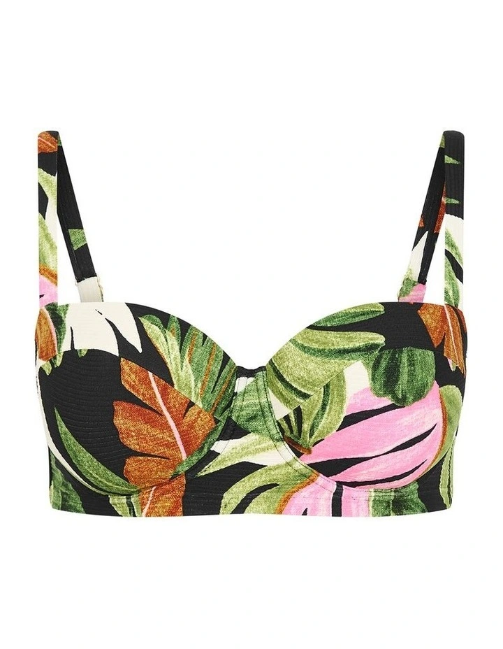 Paradiso Print Underwire Bikini Top in Multi image 3