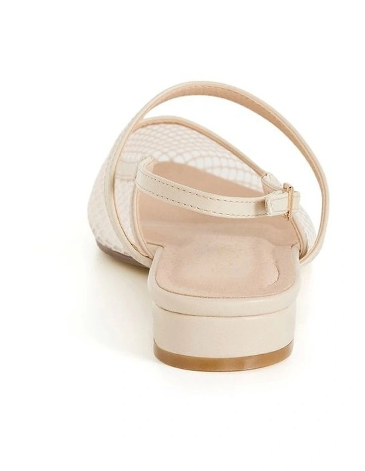 Wide Fit Lily Mesh Flat in Stone image 2