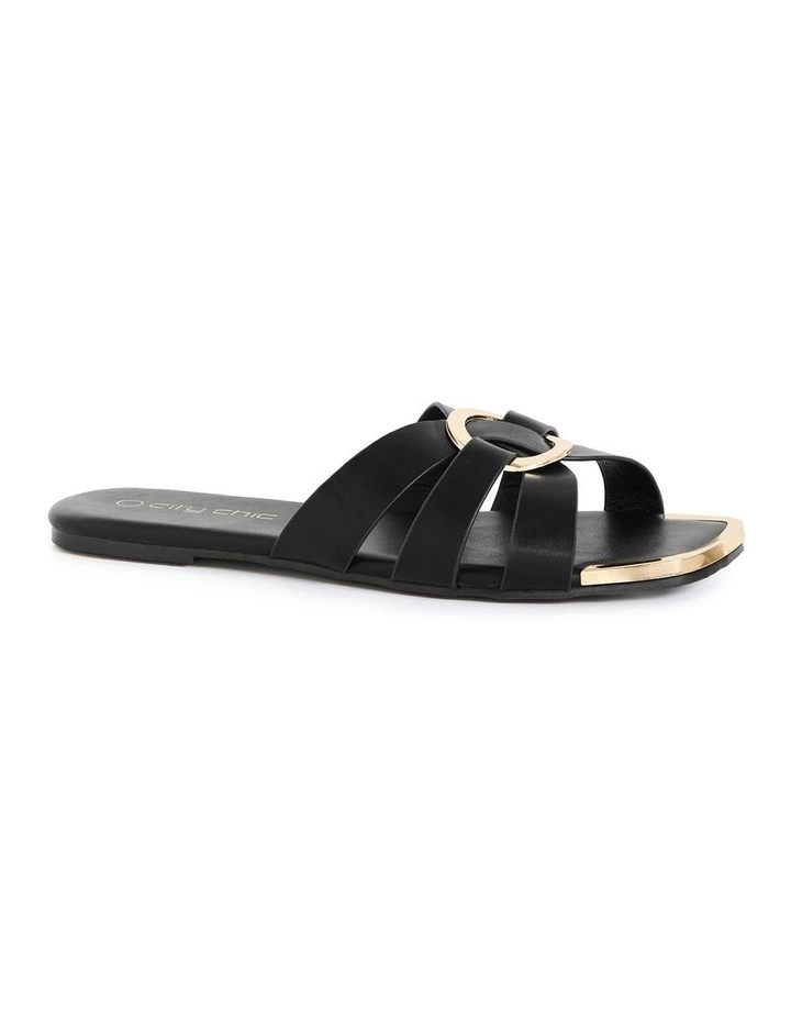 Wide Fit Jacey Slide in Black image 1