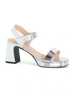 Wide Fit Hadlee Platform in Silver