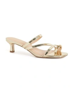 Wide Fit Jasmine Heel in Gold