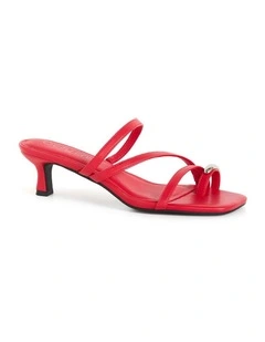 Wide Fit Jasmine Heel in Red