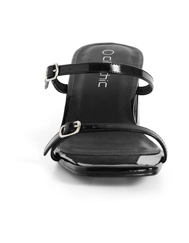 Wide Fit Yazmine Heel in Black image 4