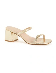 Wide Fit Yazmine Heel in Gold