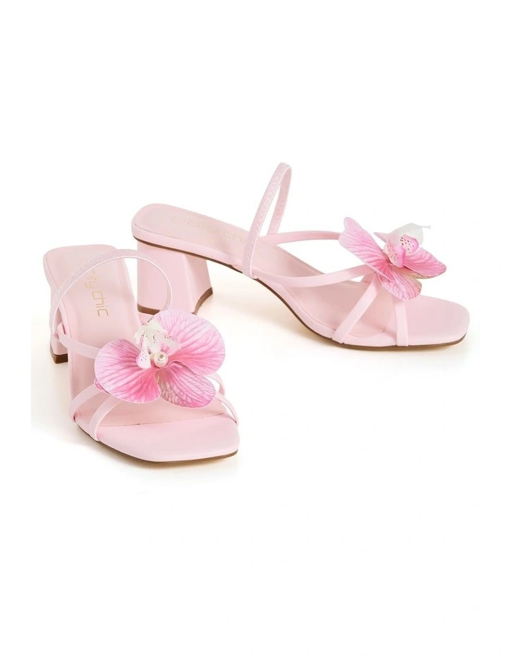 Wide Fit Fleur Heel in Soft Pink image 3