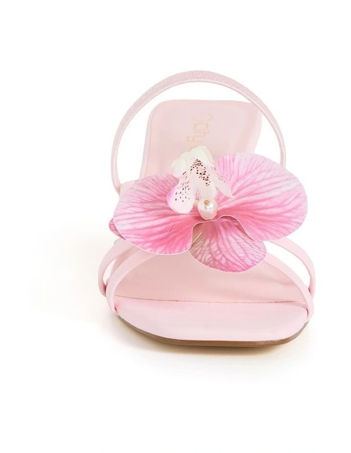 Wide Fit Fleur Heel in Soft Pink image 4