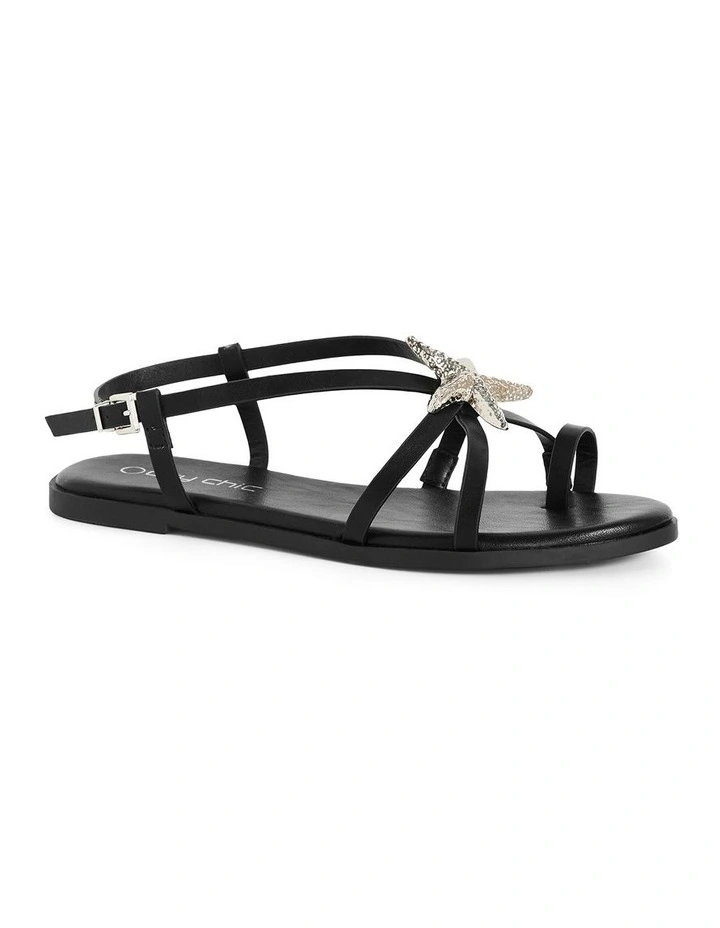 Wide Fit Sienna Sandal in Black image 1
